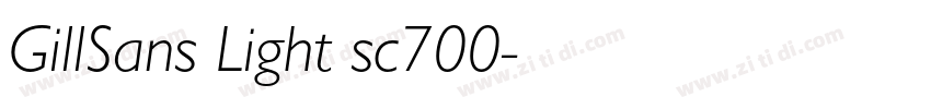 GillSans Light sc700字体转换